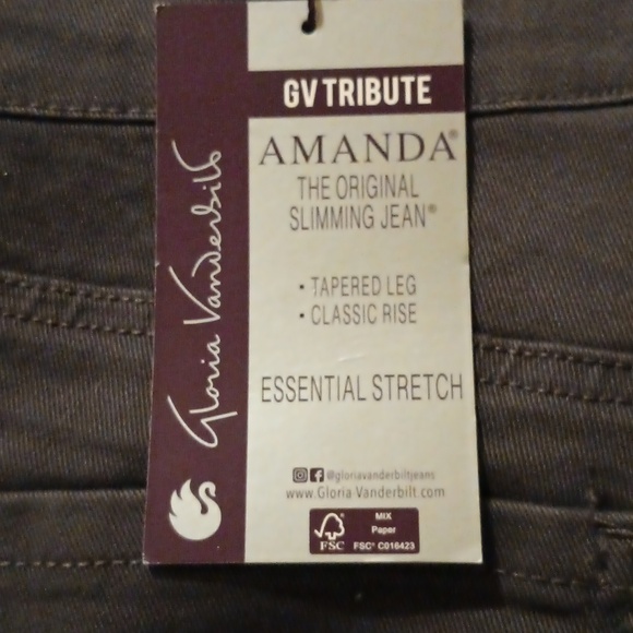 Gloria Vanderbilt stretch jeans sz 20W - Picture 5 of 6